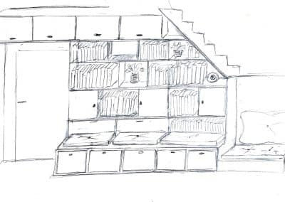 Croquis bibliothèque