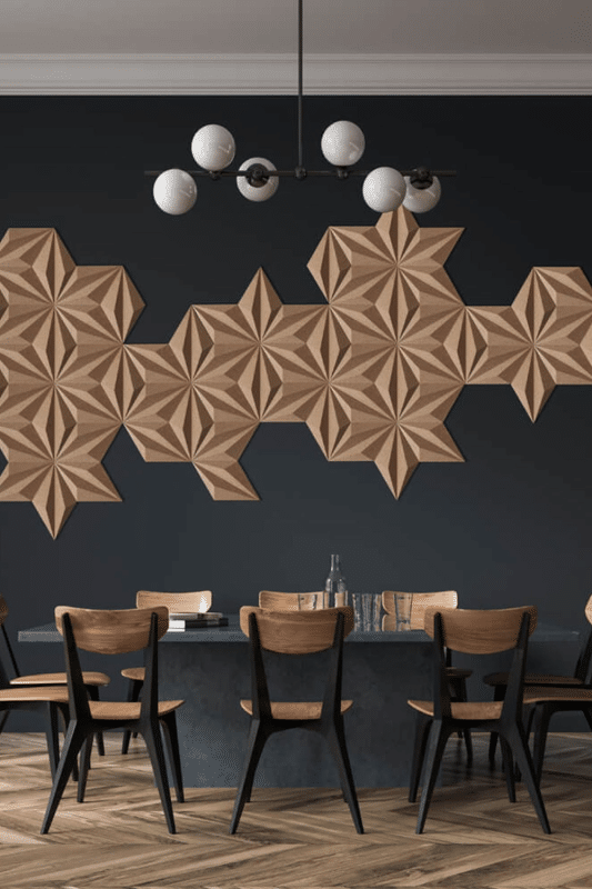 panneau mural- bois